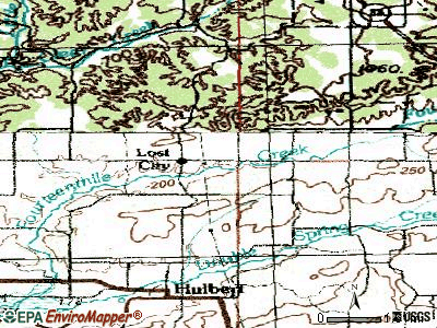 Lost City topographic map