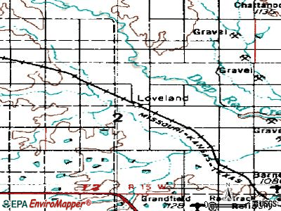 Loveland topographic map