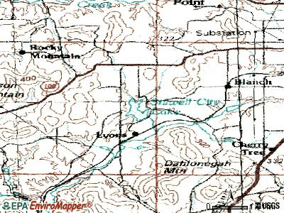 Lyons Switch topographic map