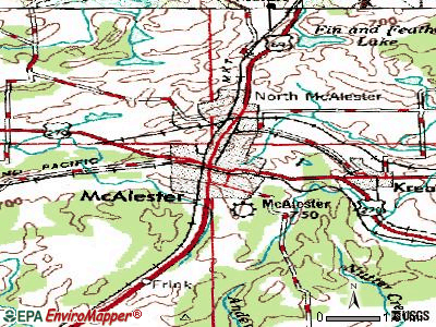 McAlester topographic map