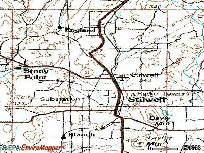 Maryetta topographic map