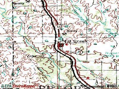 Mill Creek topographic map