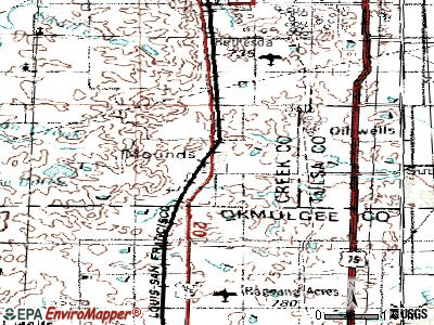 Mounds topographic map