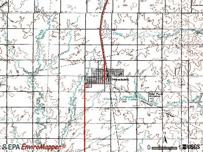 Newkirk topographic map