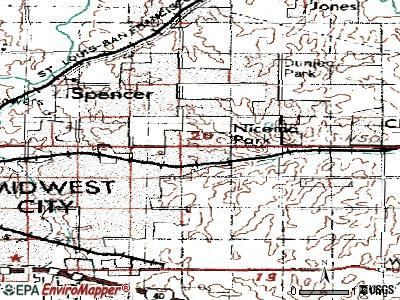 Nicoma Park topographic map