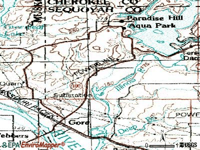 Notchietown topographic map
