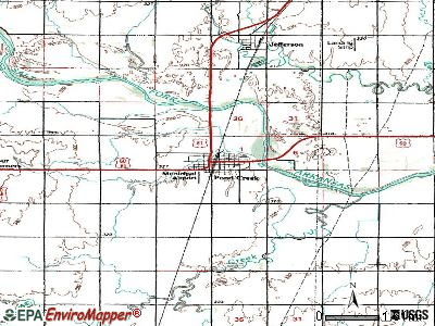 Pond Creek topographic map
