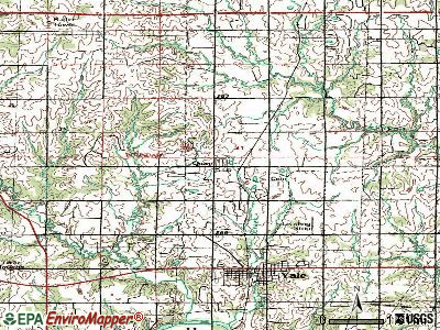 Quay topographic map