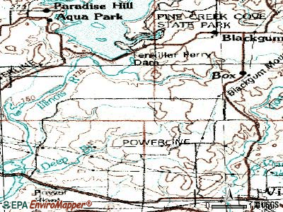 Redbird Smith topographic map