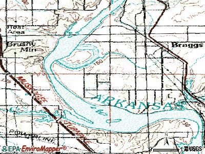River Bottom topographic map