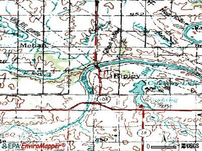 Rock Island topographic map