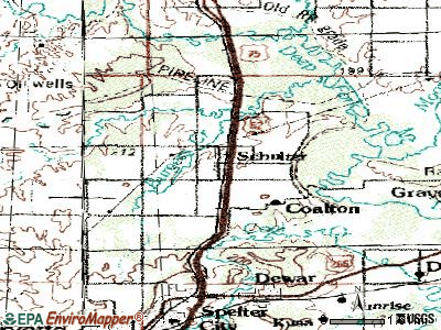 Schulter topographic map