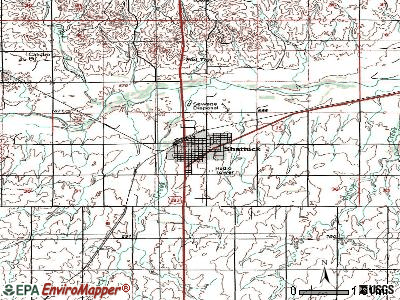 Shattuck topographic map