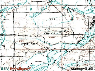 Simms topographic map