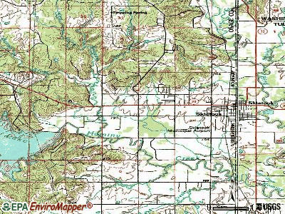 Skiatook topographic map