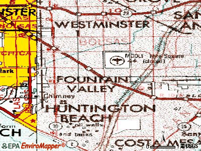 Fountain Valley topographic map