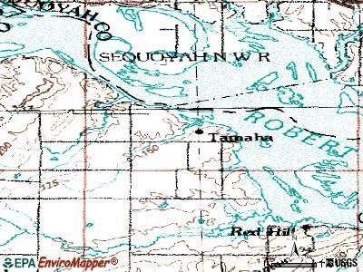 Tahlequah topographic map