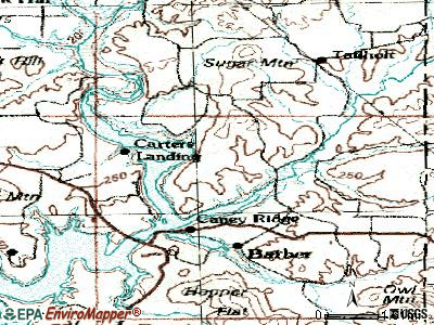 Tenkiller topographic map