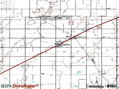 Tyrone topographic map
