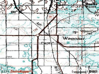 Wagoner topographic map
