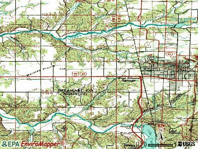 West Siloam Springs topographic map