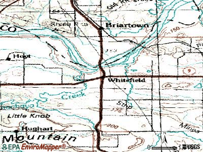 Whitefield topographic map