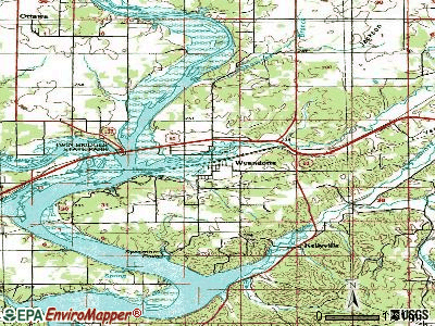 Wyandotte topographic map