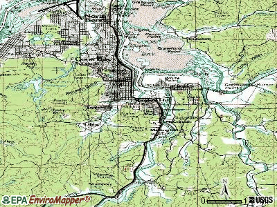 Bunker Hill topographic map