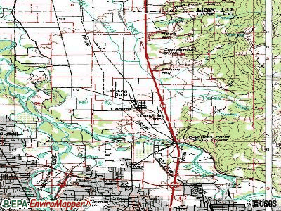 Coburg topographic map