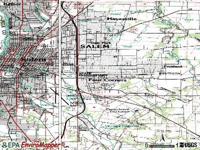 Four Corners topographic map