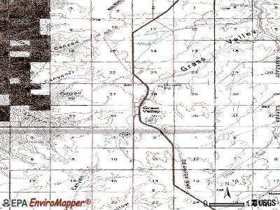 Grass Valley topographic map