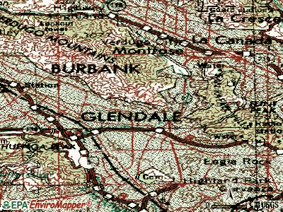 Glendale topographic map