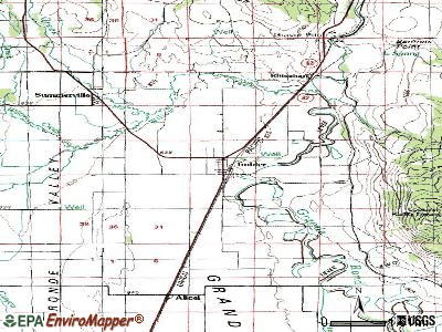 Imbler topographic map