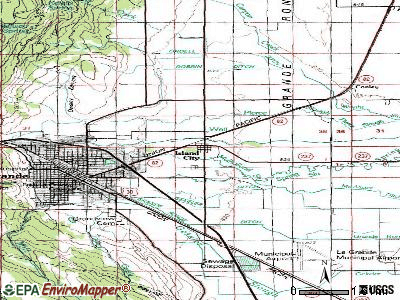 Island City topographic map