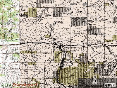 John Day topographic map