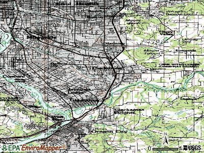 Johnson City topographic map