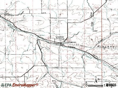 Lexington topographic map