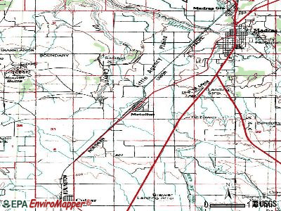 Metolius topographic map