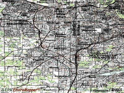Metzger topographic map