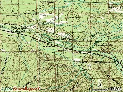 Mount Hood Village topographic map