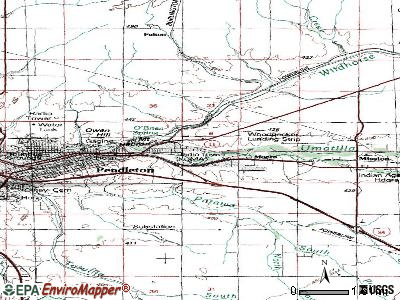 Riverside topographic map