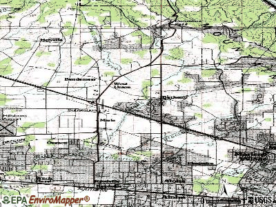 Rockcreek topographic map