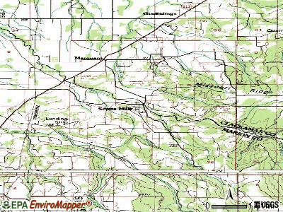 Scotts Mills topographic map