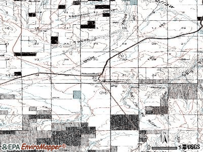 Shaniko topographic map