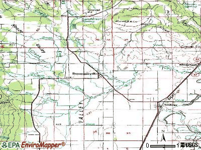 Summerville topographic map