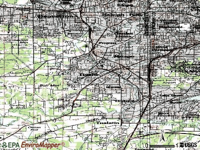 Tigard topographic map