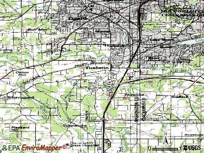 Tualatin topographic map