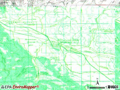Wallowa topographic map