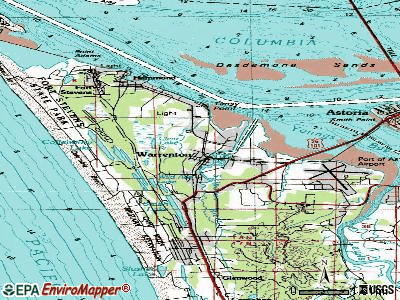 Warrenton topographic map