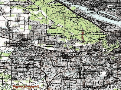 West Haven-Sylvan topographic map
